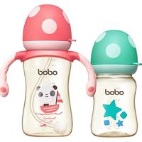 bobo 乐儿宝 新生婴儿防胀气ppsu奶瓶一岁6个月2岁3岁以上吸管奶瓶