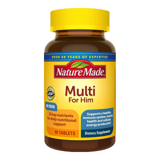  Nature Made/天维美 多种维生素矿物质 男士复合维生素  瓶装 90片