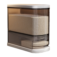 佳帮手米桶密封装米容器家用防虫防潮米缸大米收纳盒米箱面粉储存罐10斤 窄缝款【10斤】免开盖按压取米