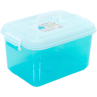 CHAHUA 茶花 2822 收纳箱 8.5L 透明蓝