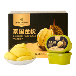 1号会员店 泰国冷冻金枕榴莲果肉300g*4盒新鲜榴莲生鲜水果礼盒