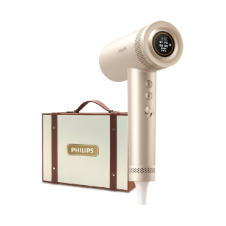 PHILIPS 飞利浦 7系pro+鎏金筒 礼盒装 3.6亿负离子 头皮柔护科技 家用速干护发  香槟金礼盒
