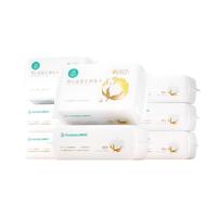 全棉时代 100%棉婴儿超柔乳霜巾80抽*8包