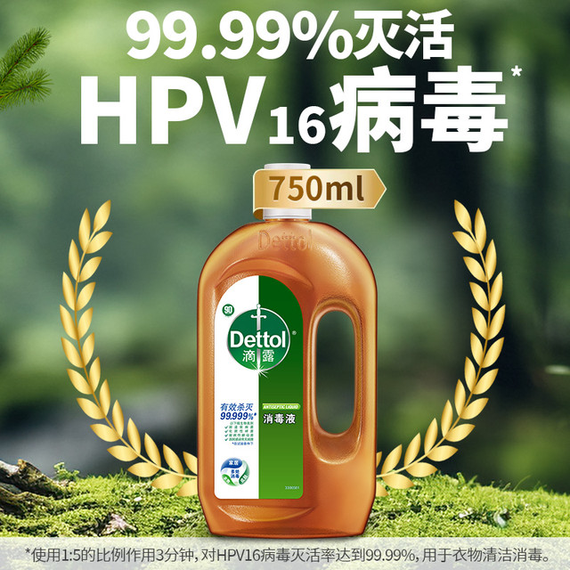 今日必买：Dettol 滴露 消毒液 松木香750ml