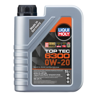 力魔（LIQUI MOLY）德国全合成机油 发动机润滑油  低灰分国六标准汽机油 顶技6300 0W20 C5/SN 1L