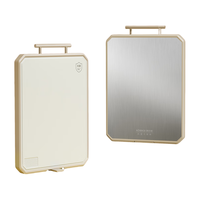 康巴赫（KBH）全护盾菜板抗菌双面案板切菜板家用加厚砧板不锈钢可立式小麦黄 立式小麦黄（43cm*30cm）