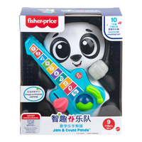 费雪（Fisher-Price）数字颜色学习早教玩具-智趣乐队数字乐手熊猫JFK45