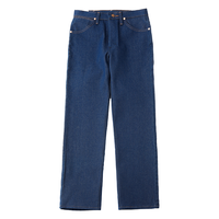 Wrangler/威格深蓝潮流直筒牛仔裤修身休闲长裤春秋