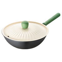 ASD 爱仕达 仙人掌系列 CF34F10WG 炒锅(34cm、不粘、无涂层、铁、香草拿铁)