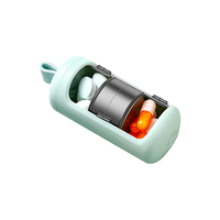 京惠思创 小药盒分装便携式小号随身迷你大容量7天装药片药物收纳盒子