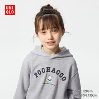 优衣库童装女童UT Sanrio连帽卫衣长袖帕恰狗运动衫481527 03 灰色 1