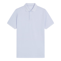 京东京造 速干polo衫男短袖凉感防晒夏  冰蓝 L 冰蓝