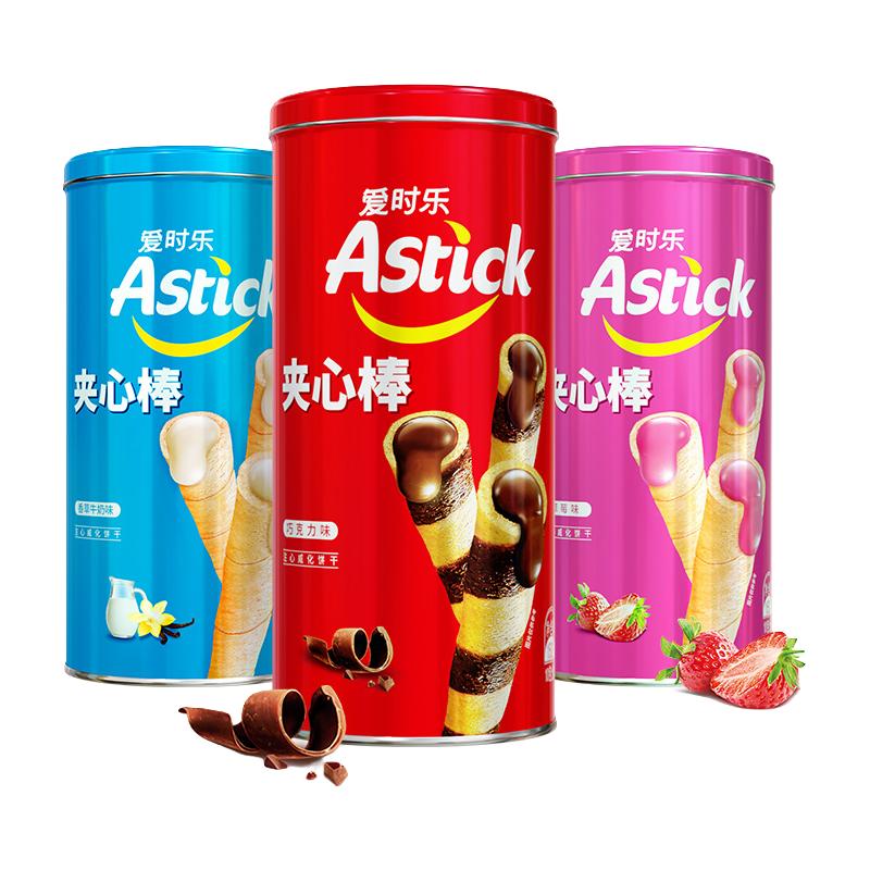 AStick 爱时乐 注心饼干 巧克力味 150g*3罐