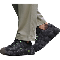 FILA 斐乐可颂鞋面包鞋2025年男鞋厚底休闲老爹鞋 黑-IB 42.5