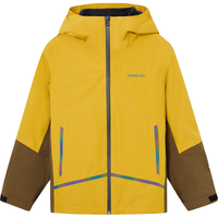 探路者 儿童机能三合一冲锋衣男女中大童装秋冬套绒外套 锆石黄 170