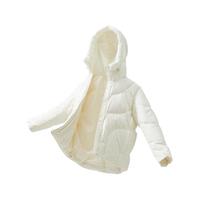 陈都灵同款|森马x超级植物轻松羽绒服女中长款防水冬季连帽外套潮
