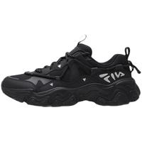 FILA 斐乐官方女鞋FLUID 5复古运动鞋2024夏新款猫爪鞋户外休闲鞋 黑-BK 36