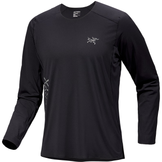 ARC'TERYX 透气 男士速干长袖T恤  Black/黑色 S