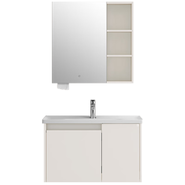 今日必买：九牧 JOMOO 实木陶瓷一体洗漱台 90cm 浴室柜 MAB0900-090-1AX-11