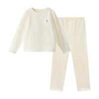 babycare山茶花一体织内衣套装分体婴儿睡衣家居服儿童秋衣秋裤