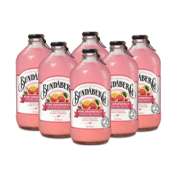宾得宝 含气葡萄柚汁饮料375ml*6玻璃瓶装  澳州进口秋日出游果汁气泡水