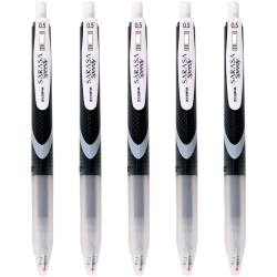 斑马牌 JJZ33 按动中性笔 黑杆黑芯 0.5mm 5支装