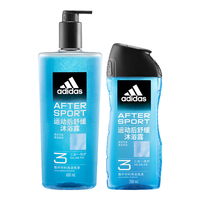 阿迪达斯 男士三效合一沐浴露 清凉水果香 600ml+250ml