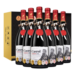 CASROL LEGEND 卡露传奇法国进口红酒15度波尔多AOC干红葡萄酒750ml*6瓶整箱中秋送礼