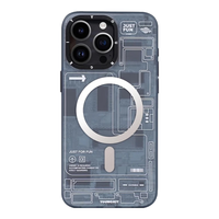 猿气 【科技】适用于15Promax苹果手机壳iPhone磁吸充电高级感保护套充电全包防摔壳 科技磁吸【曜石黑】 iPhone 15 Promax