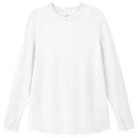 Beneunder 蕉下 宽松长袖T恤女CT13823棉质高弹亲肤内搭可外穿打底衫女 沁柔白L