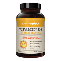 naturewise 1000iu活性25羟基维生素d3阳光瓶备胶囊维他命90粒