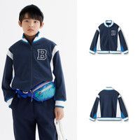巴拉巴拉 童装儿童外套男童上衣秋装2025撞色棒球服潮百搭大童