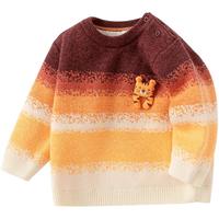 巴拉巴拉婴儿毛衣儿童冬季打底衫宝宝针织衫套头渐变洋气可爱萌趣