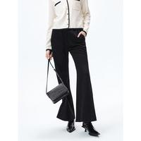 PEACEBIRD 太平鸟 无弹高腰休闲阔腿裤女