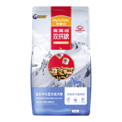 麦富迪 冻干狗粮 超肉粒冻干双拼粮 中大型成犬粮30kg