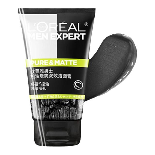 巴黎欧莱雅 男士控油炭爽双效洁面膏