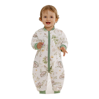 欧孕（OUYUN）睡袋婴儿春秋款空气层夹棉儿童分腿宝宝防踢被子纯棉保暖 森林夜曲【春秋17-25℃】 110码-身高105-120年龄3.5-5.5岁