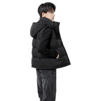 BOBBY BIZZ男士羽绒服马甲秋冬季2024背心95%白鹅绒马夹加厚保暖外套潮 黑色 2XL 175斤左右