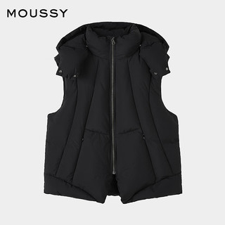 moussy x STUODIOWEAR 连帽羽绒马甲女028HAA30-2561 020黑色 均码 00020/F