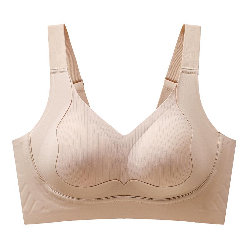 无痕乳胶内衣女聚拢小胸防下垂收副乳软支撑提拉调整型女士文胸罩