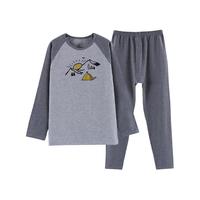 青少年秋衣秋裤套装男大童纯棉保暖打底内衣棉毛衫家居服睡衣