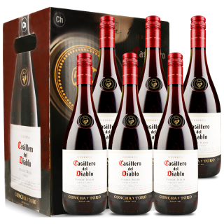 干露 酒庄中央山谷黑皮诺干型红葡萄酒 750ml*6瓶