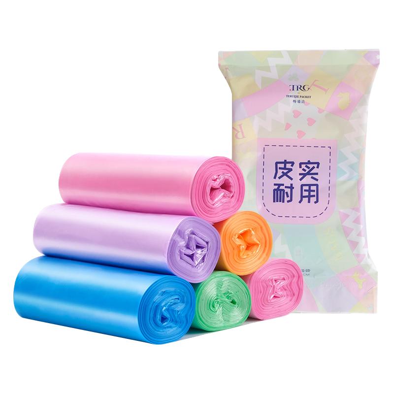 特瑞洁 TRG-0010 平口式垃圾袋 45*50cm 100只 彩色