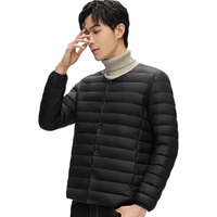 YAYA 鸭鸭羽绒服 男士短款羽绒服 DRD07A0010 暗红色 L