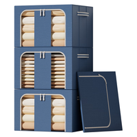 shengnishangpin 晟旎尚品 牛津布收纳箱 66L*3个 上青色