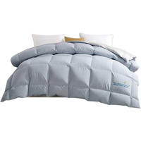 罗莱生活 LUOLAI 家纺 羽绒被95白鹅绒冬被春秋被子二合一秋冬被芯被子 绒立方四季被-白【阻螨 】 150*215cm 绒立方四季被-白【组螨 】