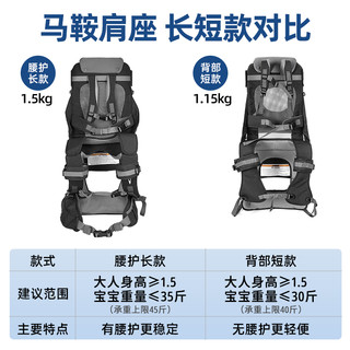 WIPHA韦帕宝宝儿童马鞍肩座背孩子背娃登山户外背架带娃爬山