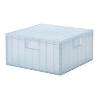IKEA宜家PANSARTAX潘萨塔附盖储物盒透明置物收纳箱带把手可堆叠