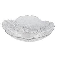 彩致(CAIZHI)水果盘家用客厅轻奢糖果坚果零食干果收纳盘 透明冰纹果盘CZ6855 花瓣形冰纹果盘-透明