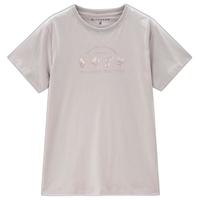 GIORDANO/佐丹奴 纯棉针织 女士T恤 01 皎白,02 粉紫,03 海军蓝,04 皎白,05 暗紫,06 杏色,07 灰紫,11紫色 S,M,L,XL